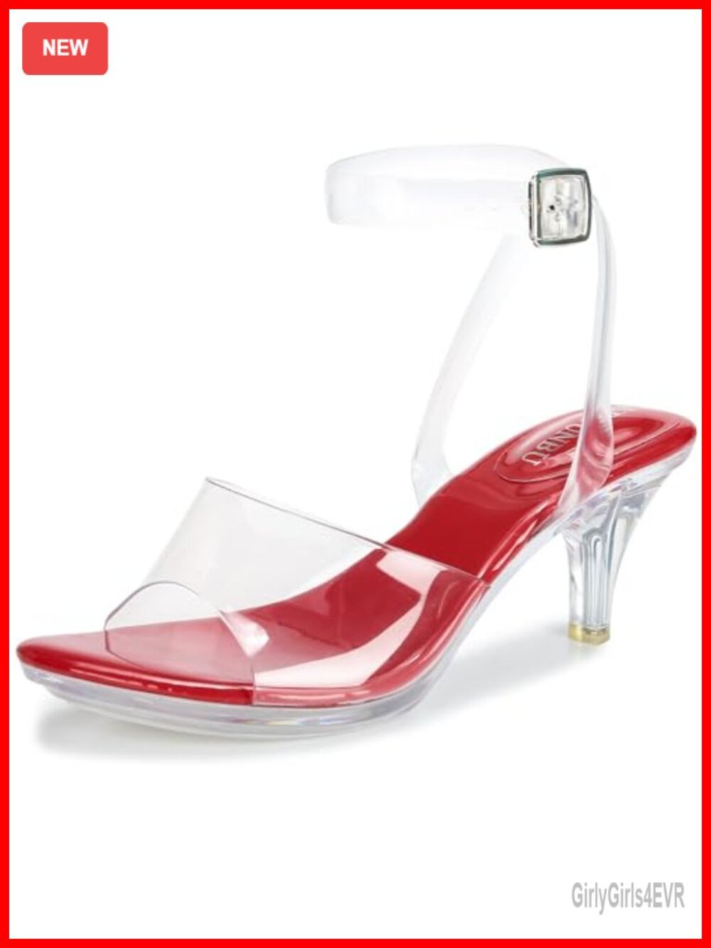 Clear Strappy Heels Platform High Heeled Sandals Stiletto Comfortable Dress